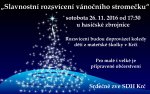 Slavnostní rozsvícení vánočního stromečku v Krči
